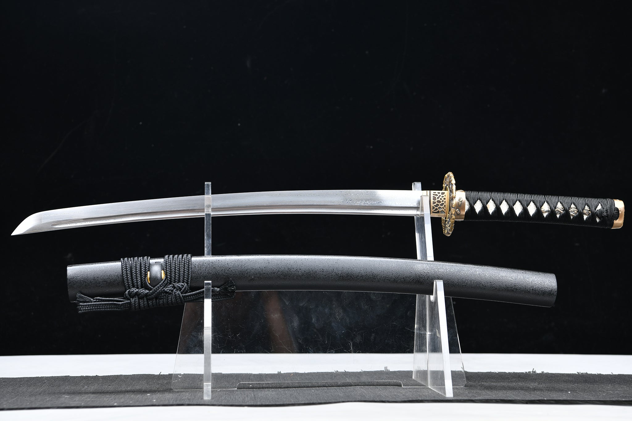 X02-Yunloong-pure copper pattern steel samurai sword